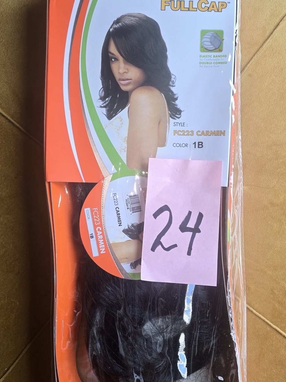 NWT Carmen Synthetic Hair - Color 1B (Black)